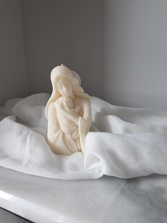 Mary and Baby Jesus Candle